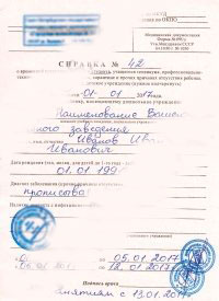 Справка 095 у Справка 095 у
